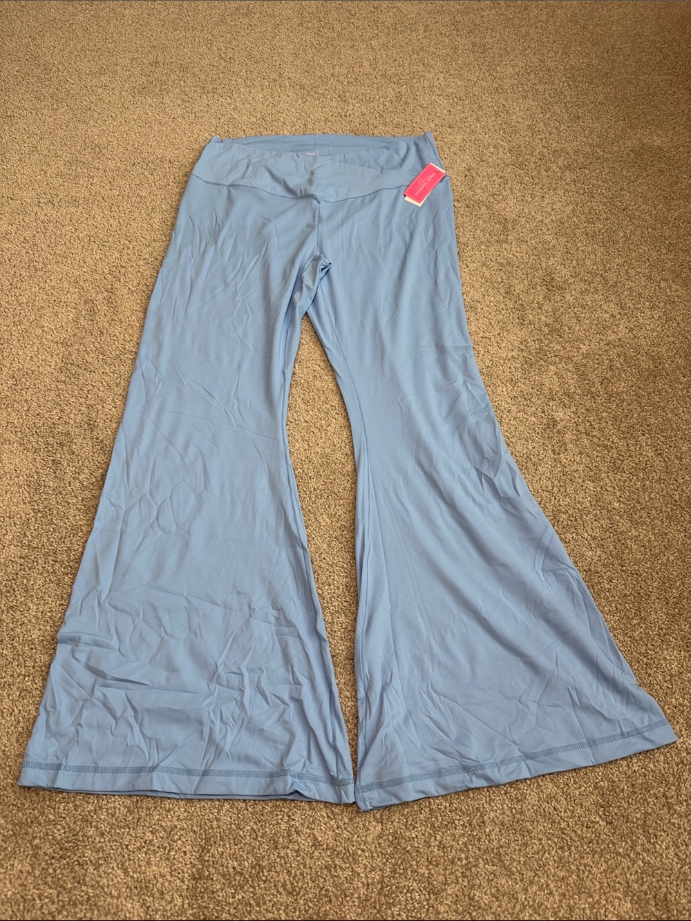 Simply Southern Light Blue Women's Flare Yoga Pants